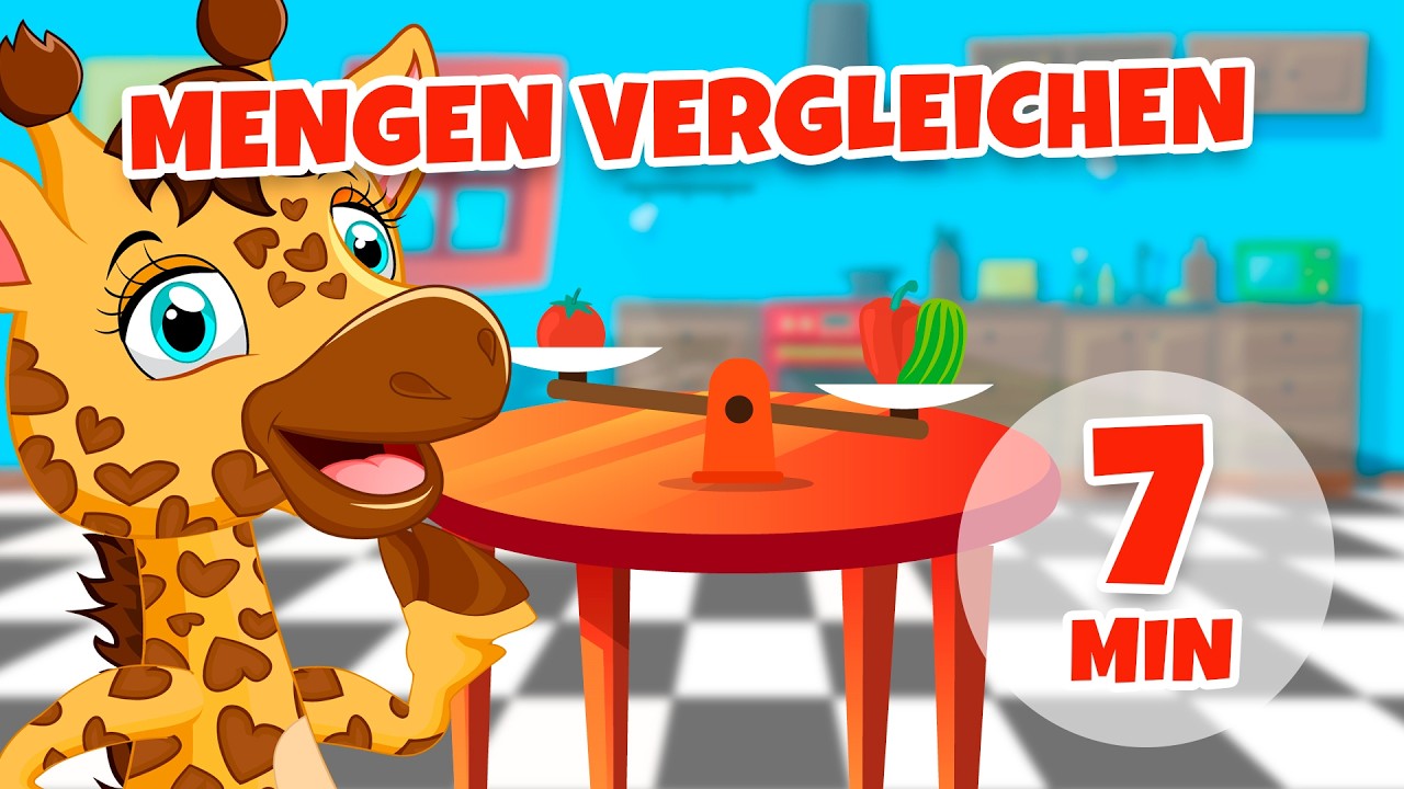 Mengen vergleichen – 7 Minuten Giramille | Kinderreime und Kinderlieder