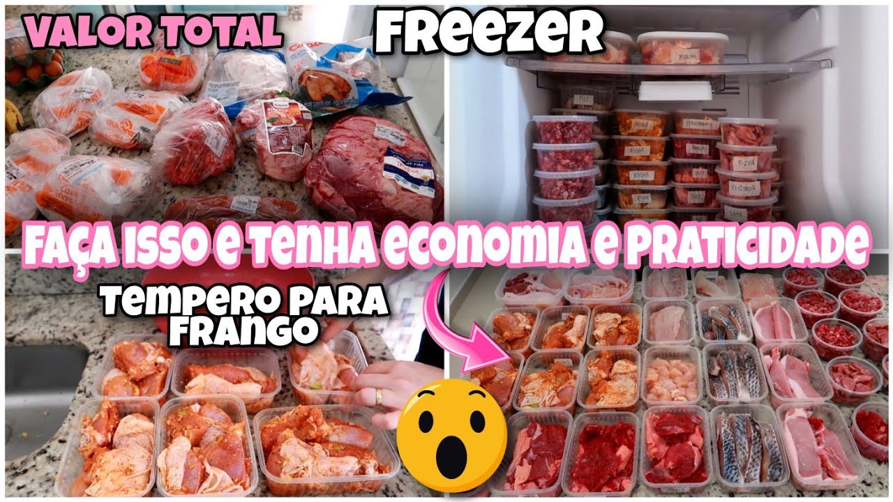 Organização das Carnes para o Mês Todo | Valor Total |Muita economia e praticidade |Cardápio Variado