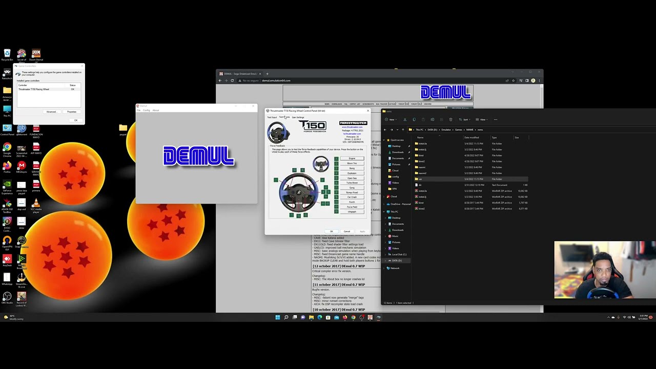 Initial D Arcade stage ver.3 con demul y trustmaster