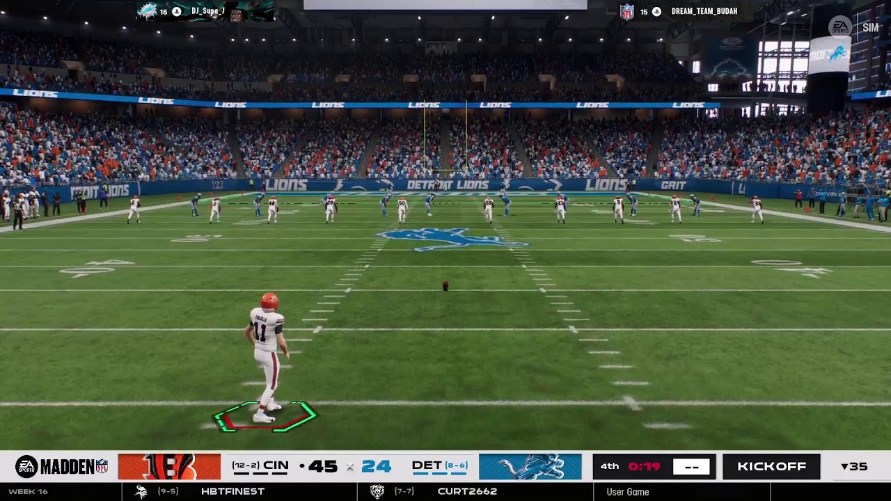 Bengals vs Lions