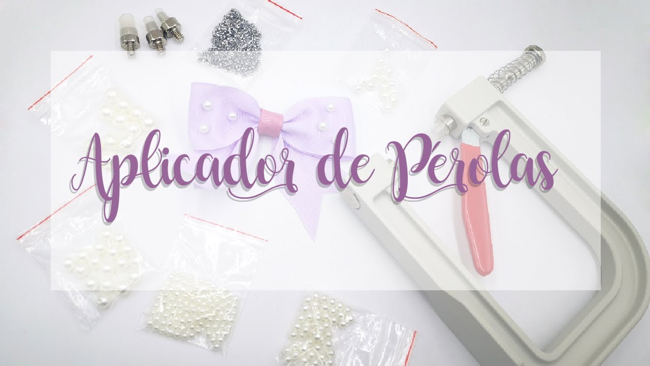 Como usar o aplicador de pérolas manual.
