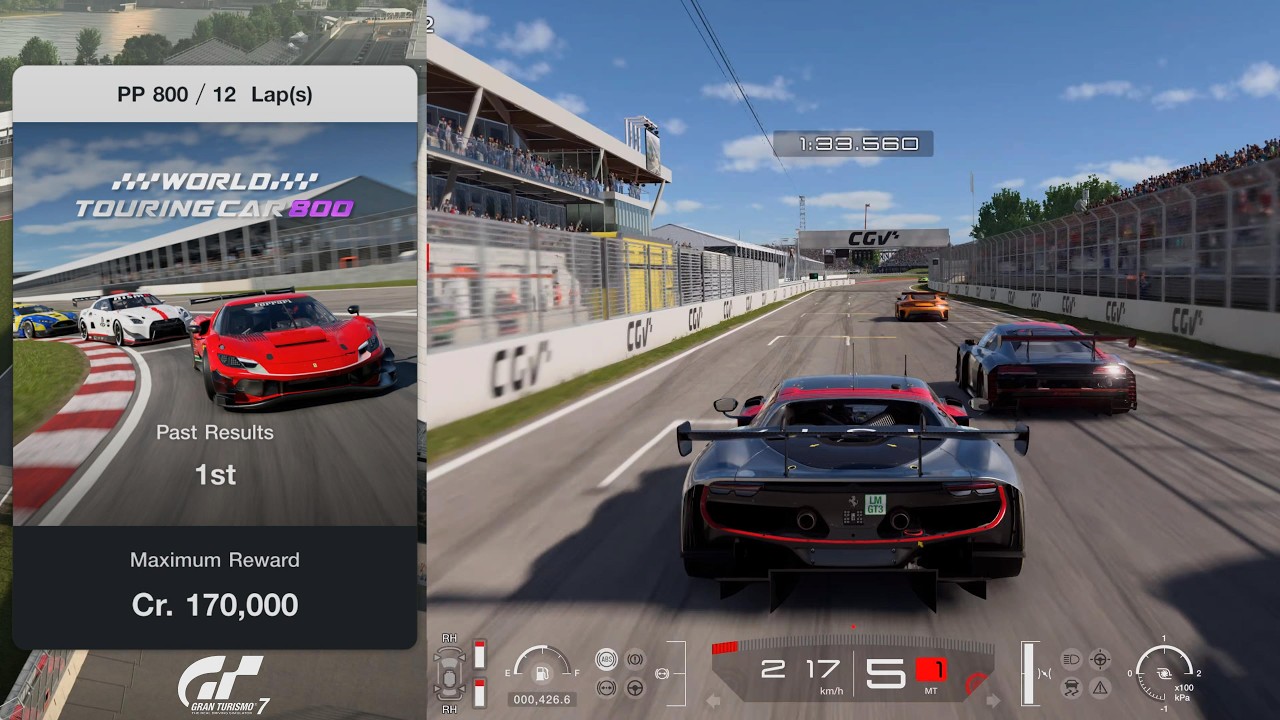 Gran Turismo 7: WTC800 Circuit Gilles Villeneuve 12Laps on Hard - 296 GT3 (Setup) [PS5Pro]