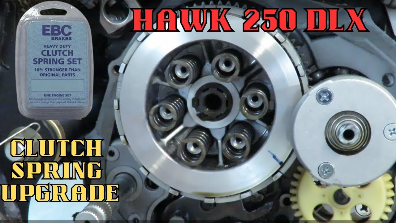 Hawk 250 DLX Clutch Spring Upgrade | Motorcycle Maintenance | ASMR Garage Sounds
