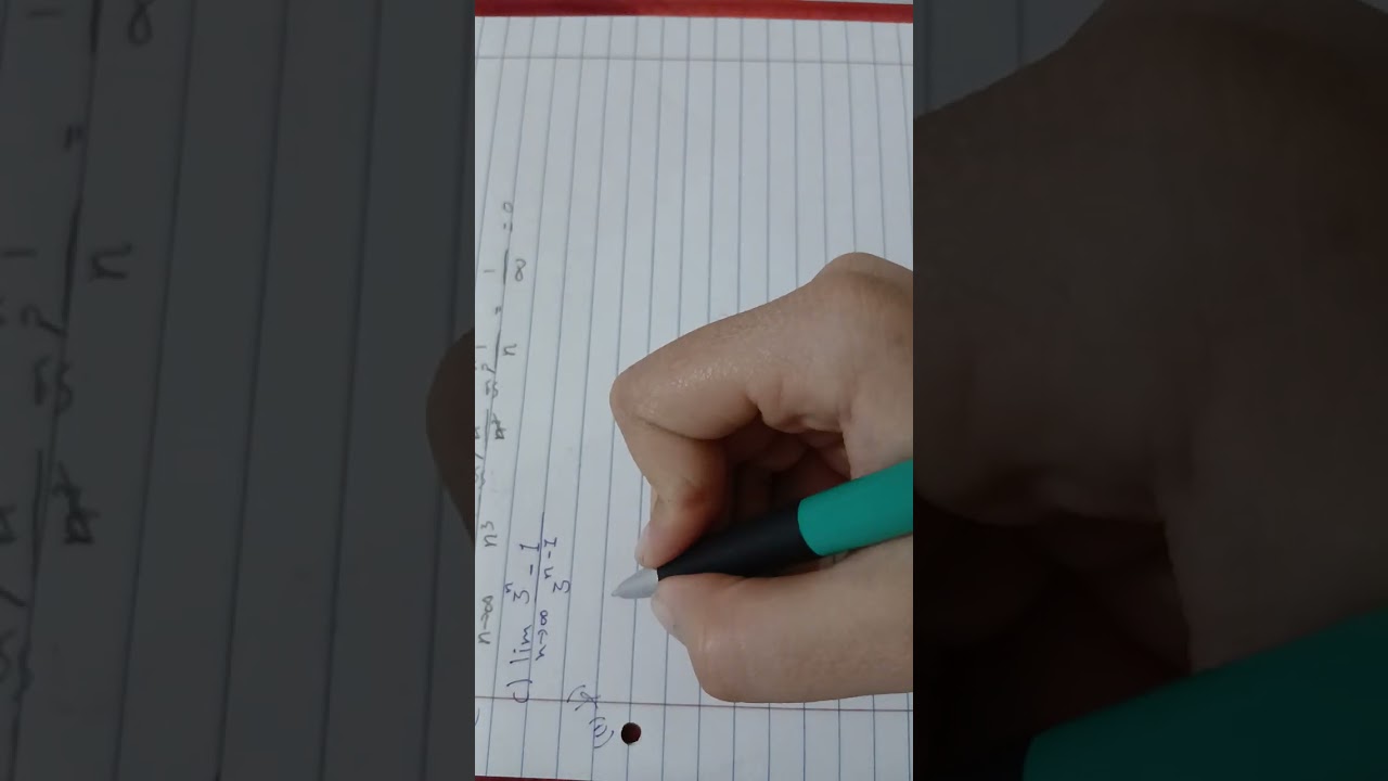 مادة التفاضل و التكامل موضوع حدود المتتابعات و المتسلسلات شرح مثال ص31 محاضرة 2