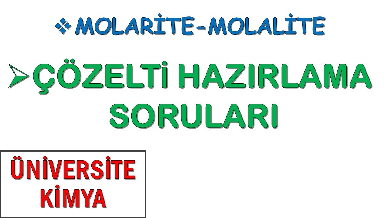 ÇÖZELTİ HAZIRLAMA SORULARI SORU ÇÖZÜMÜ ( 1.VİDEO )
