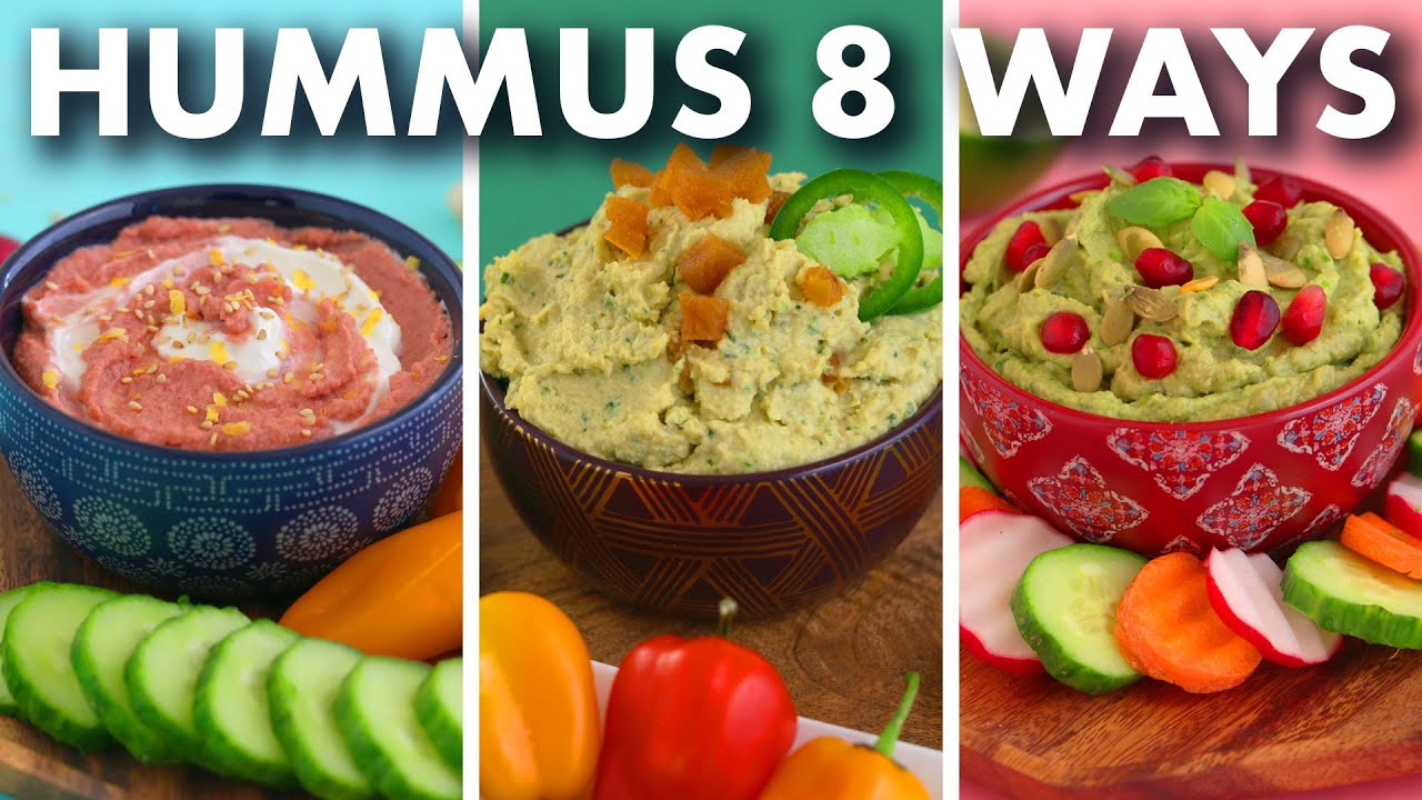 Healthy HUMMUS Recipes &ndash; 8 Crazy Flavors!