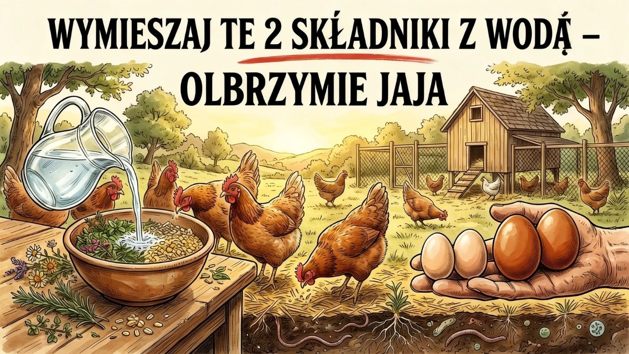 Kury znosiły bardzo małe jajka Wymieszałem te 2 produkty w wodzie i teraz są GIGANTYCZNE