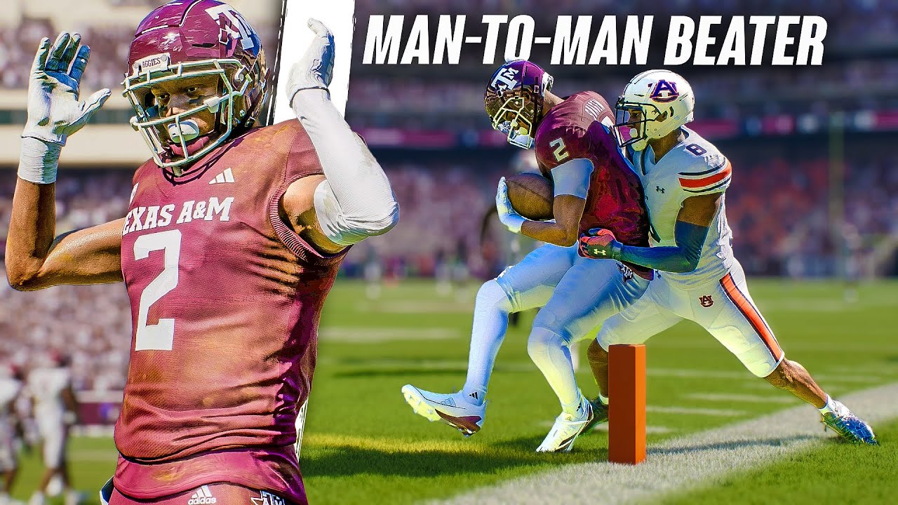 College Football 25 Road To Glory - Becoming a MAN COVERAGE DESTROYER with The Wide Receiver