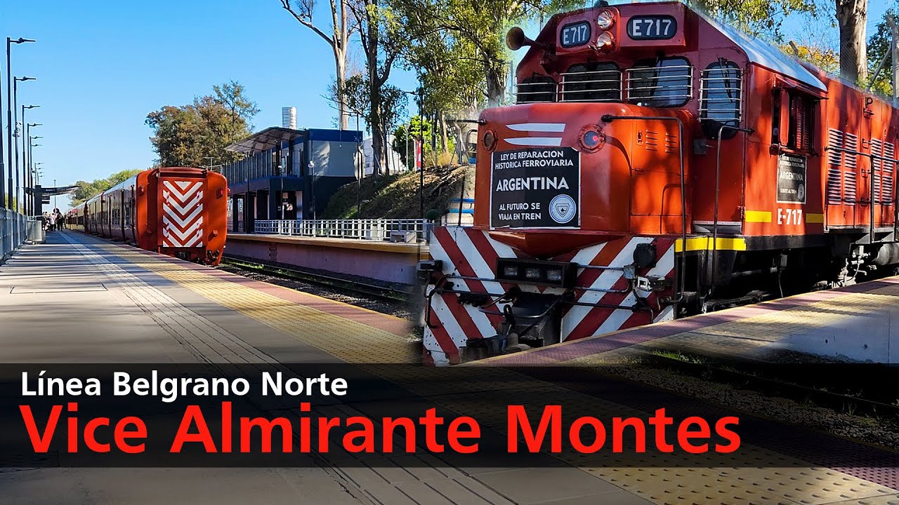 Una estación de DOS PISOS | Línea Belgrano Norte