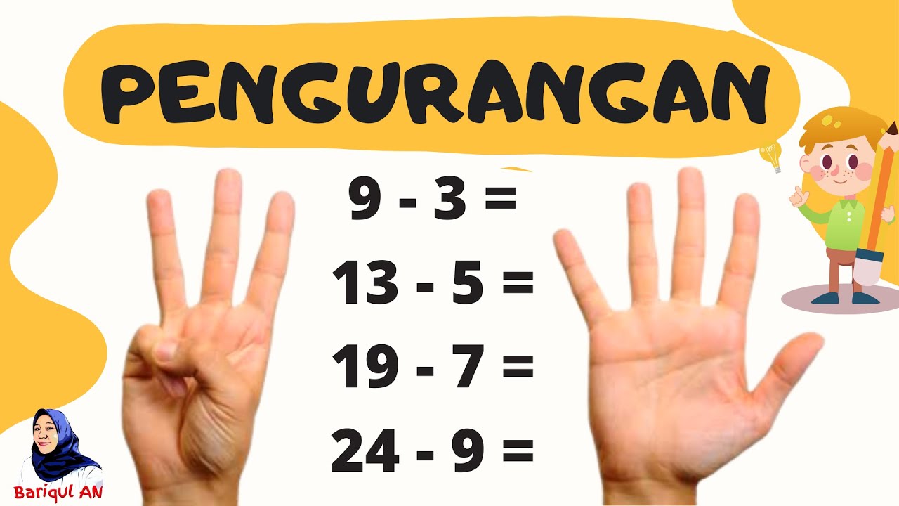 CARA CEPAT BELAJAR PENGURANGAN UNTUK ANAK SD #shorts #pengurangan #belajarpengurangan #subtraction