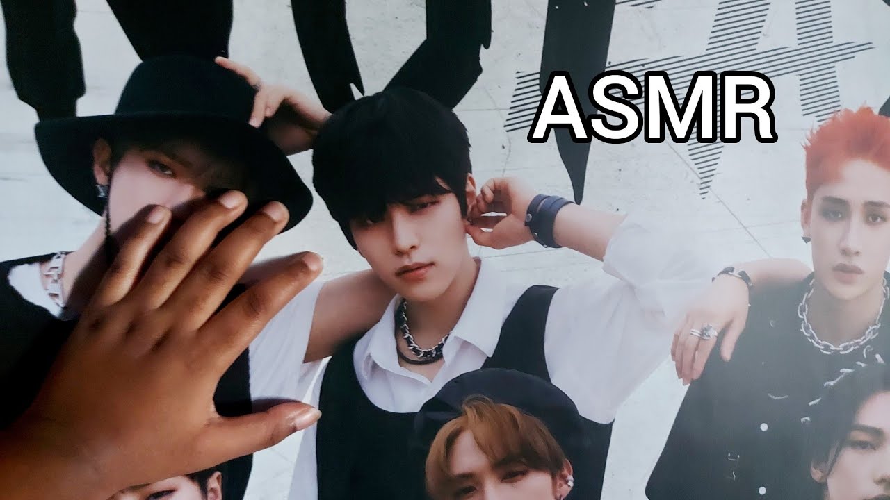 ASMR | Tapping, Tracing & Scratching On Stray Kids Posters