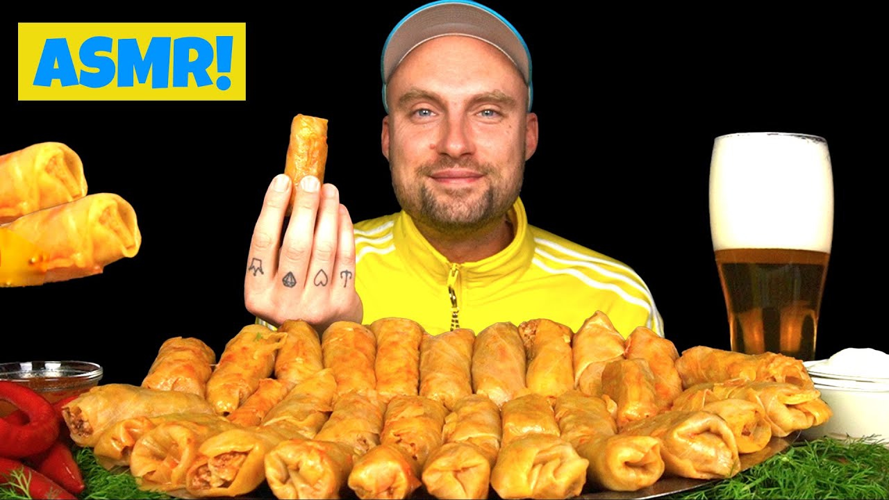 Мукбанг Я ем голубцы 🍲😋 