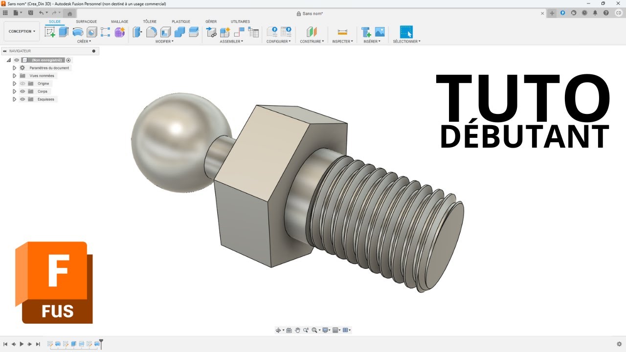 FUSION - Exercice facile pour bien d&eacute;buter (Tutoriel D&eacute;butant)