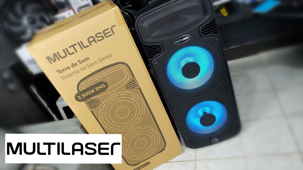 Unboxing (desembalando) Multilaser Torre Double 15 SP344
