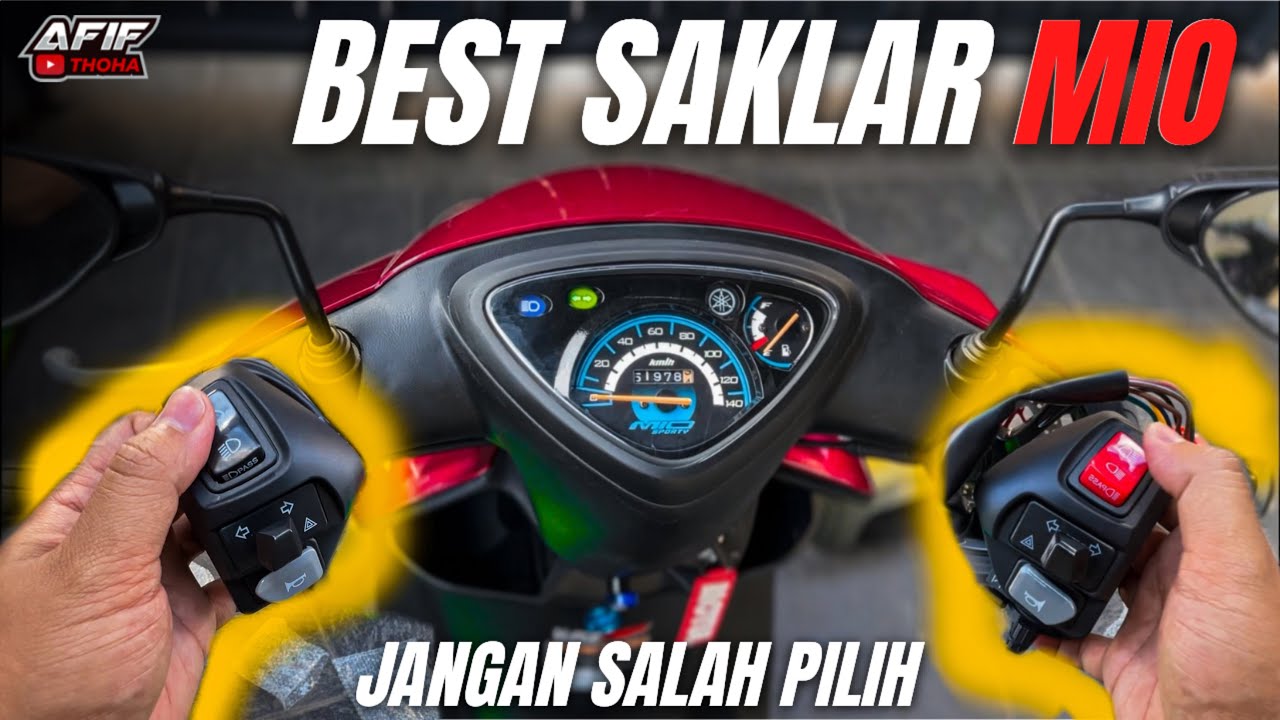 JANGAN SALAH PILIH‼️ SAKLAR TERBAIK BUAT MIO🔥 BEGINI CARA PASANG NYA GAMPANG KAN‼️SAKLAR AEROX