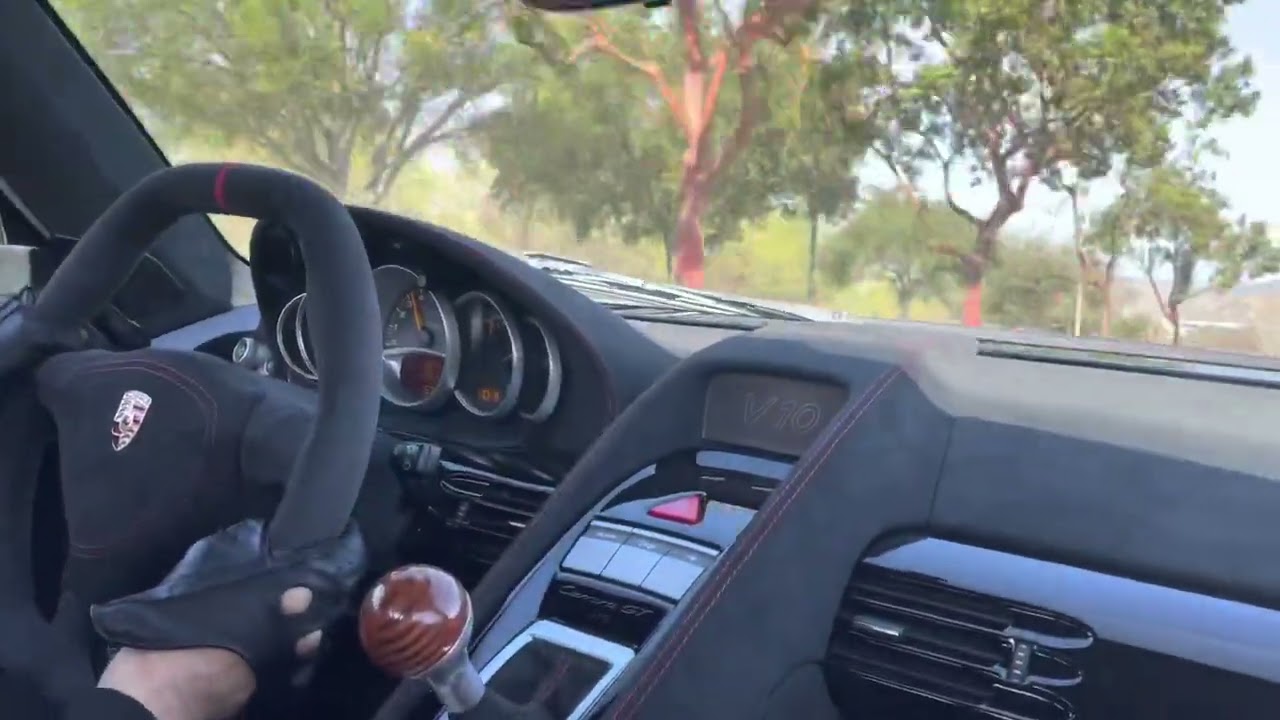 Visit to Paul Walker crash site in customized Carrera GT