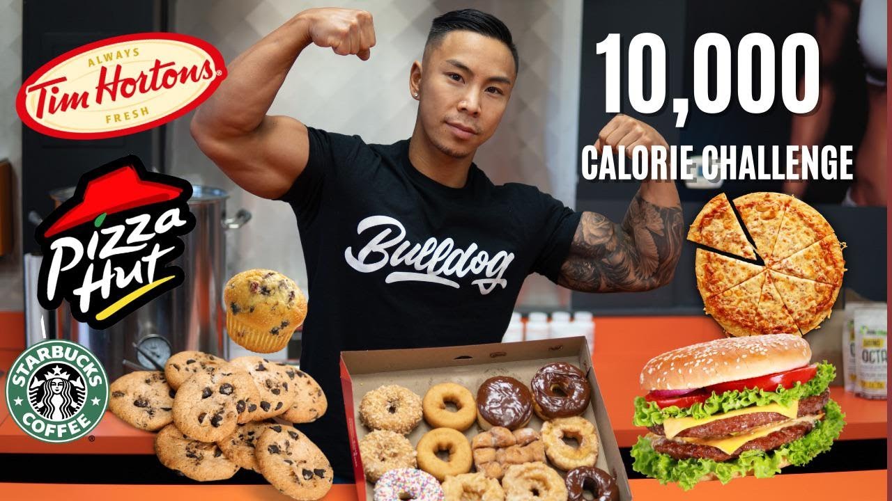 10,000 CALORIE CHALLENGE | EPIC Cheat Day | Bodybuilder VS Food