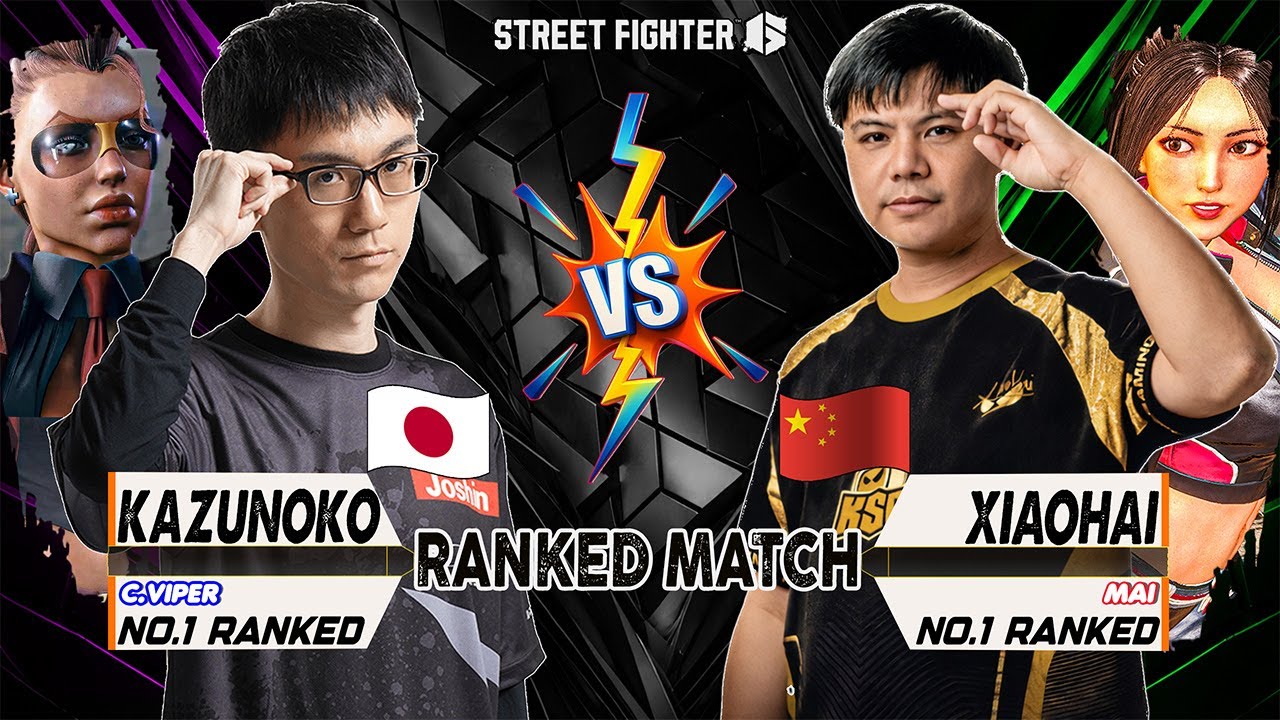 SF6 🐦‍🔥 KAZUNOKO (C.Viper #1 Ranked )  vs  XIAOHAI (Mai #1 Ranked ) 🐦‍🔥 SF6 High-Level Matches