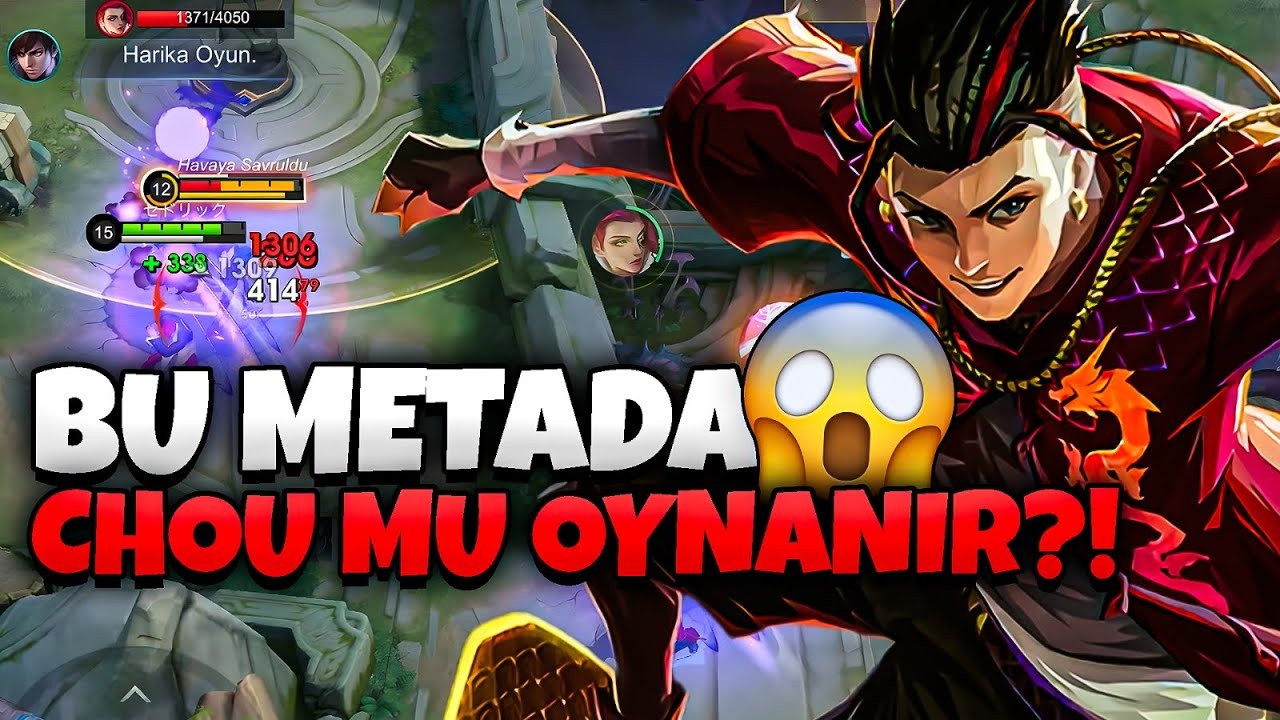 CHOU İLE RAKİBE UÇAN TEKME ATTIM! - BU METADA EN SON OYNANACAK KAHRAMAN MI?! - Mobile Legends