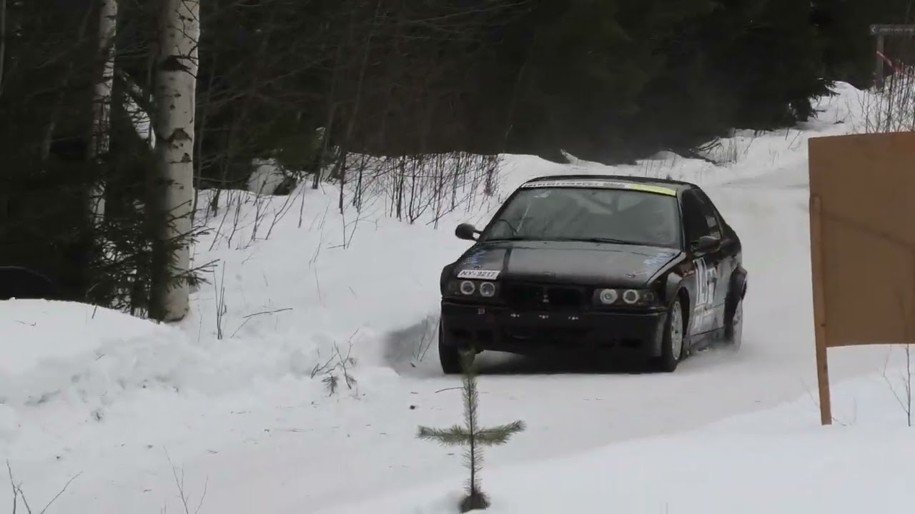 Make ja Emmi  Rautavaaran Rallisprintissä 8.3.2026