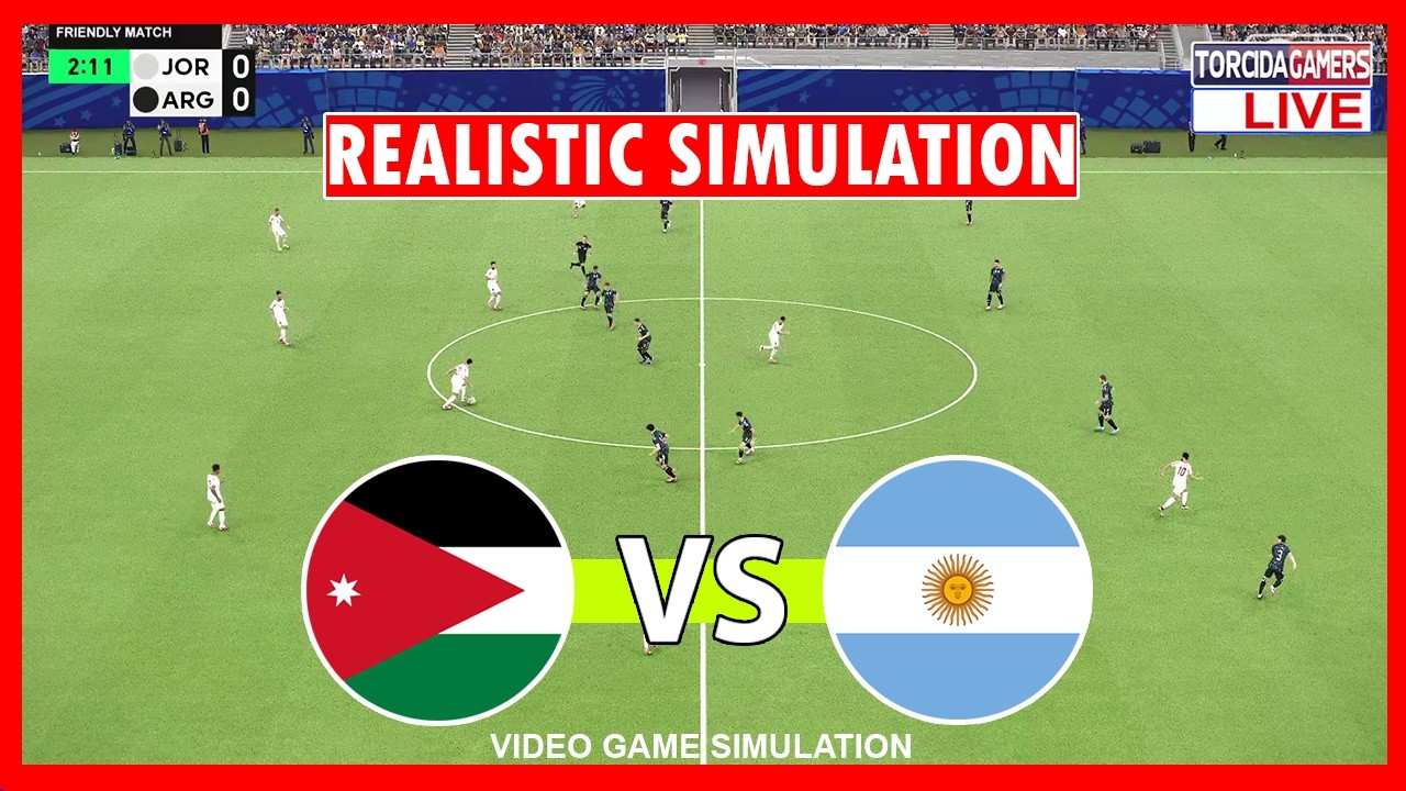 🔴Jordan vs Argentina Live | World Cup 2026 | Full Match Stream | Video Game Simulation
