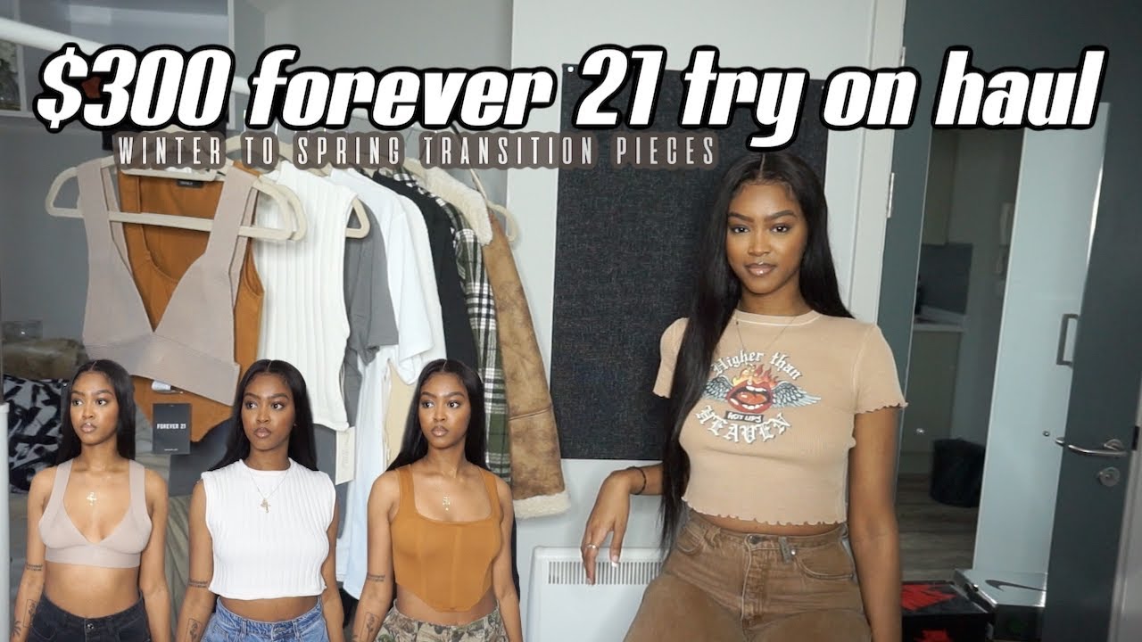 trendy try-on clothing haul! forever 21 still lit??
