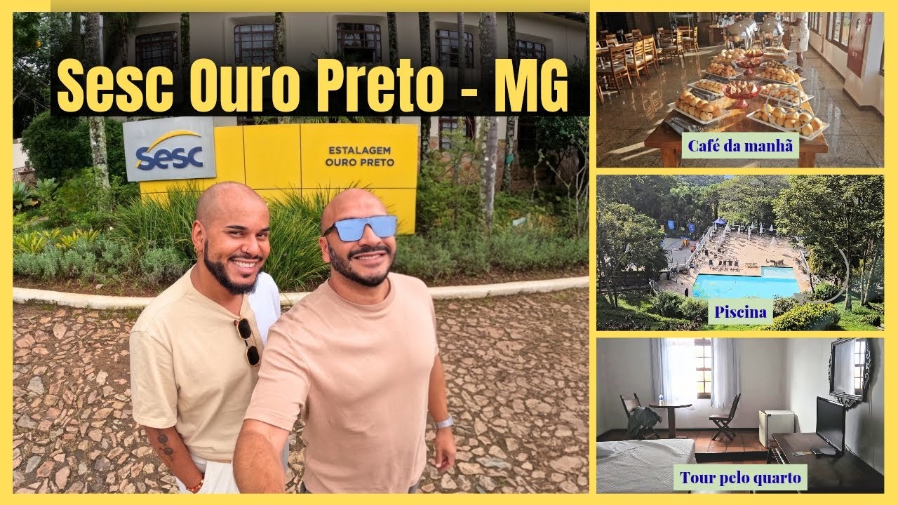 SESC OURO PRETO - MG / TOUR COMPLETO + CAFÉ DA MANHÃ/JANTAR/ PISCINA E MUITO MAIS!