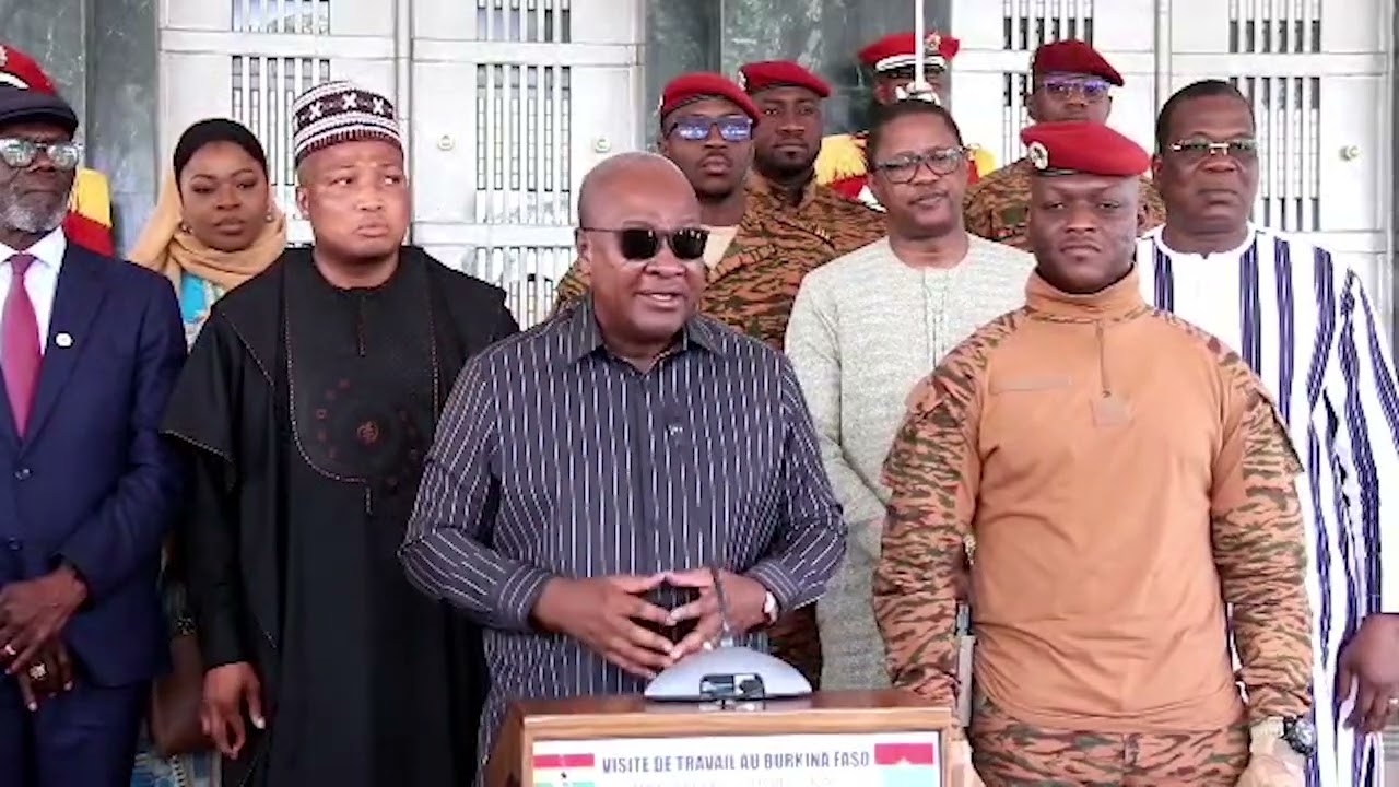 Watch the briefing of President John Mahama’s visit to Burkina Faso