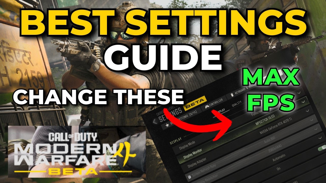 Modern Warfare 4 Beta BEST Settings Guide &ndash; MAX FPS & Competitive Edge (Optimization Guide)