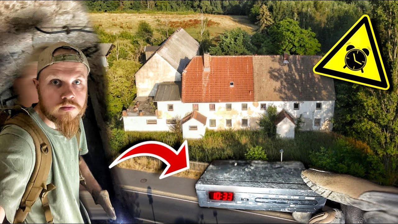PLÖTZLICH KLINGELT DER WECKER! WOHNT IN DIESEM VERLASSENEN HAUS DOCH NOCH WER?