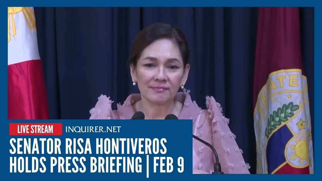 LIVE: Senator Risa Hontiveros holds press briefing | Feb 9