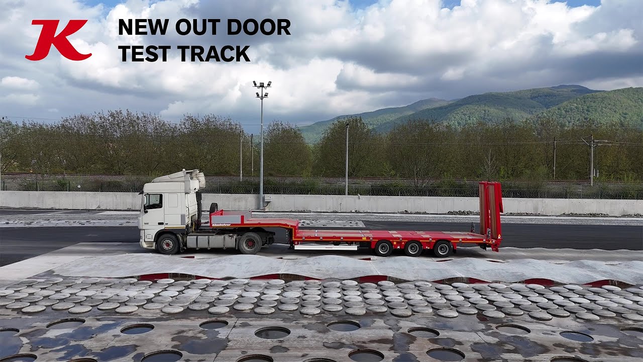 La première piste d’essais extérieure appartenant à un constructeur de semi-remorques en Europe