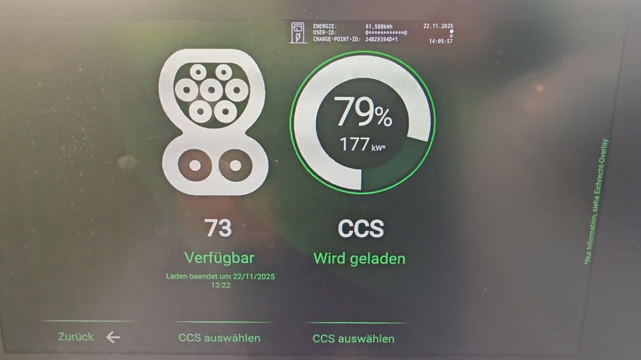 XPENG G6 Facelift, Ladevorgang bei 0&deg;C am IONITY Charger 
