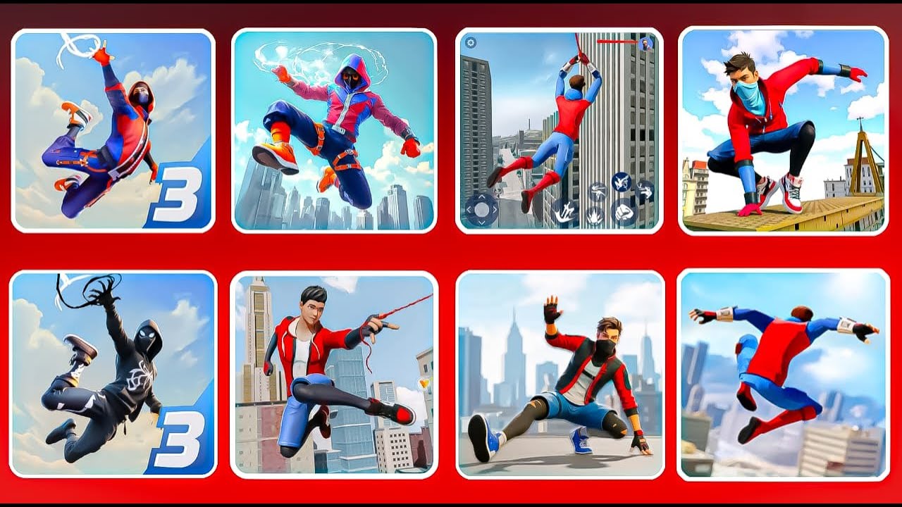 Top 8 Best Games Spider fighter 3,Spider fighter 2,spider fighter 3d,Spider Action fighting game