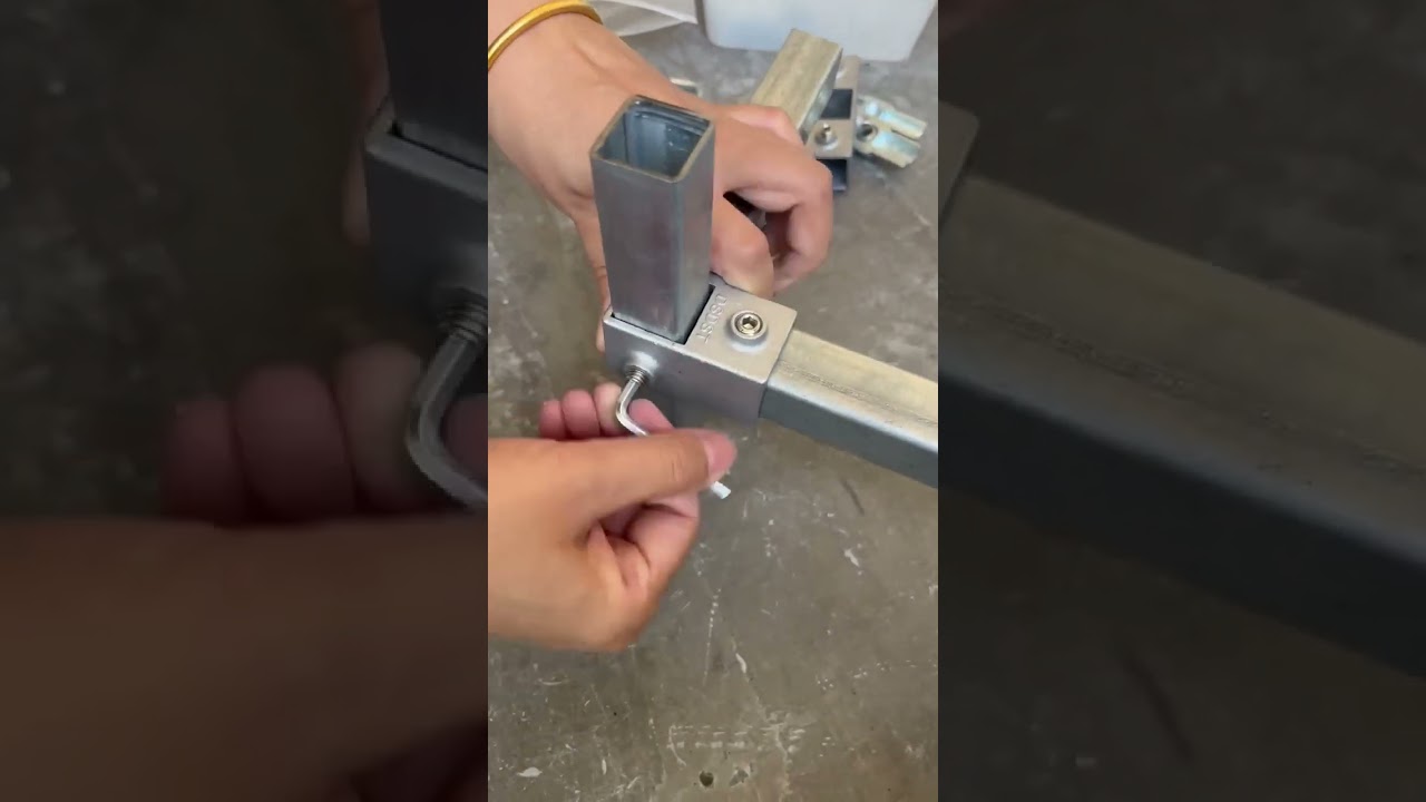square tube fittings #tools #diy #connector