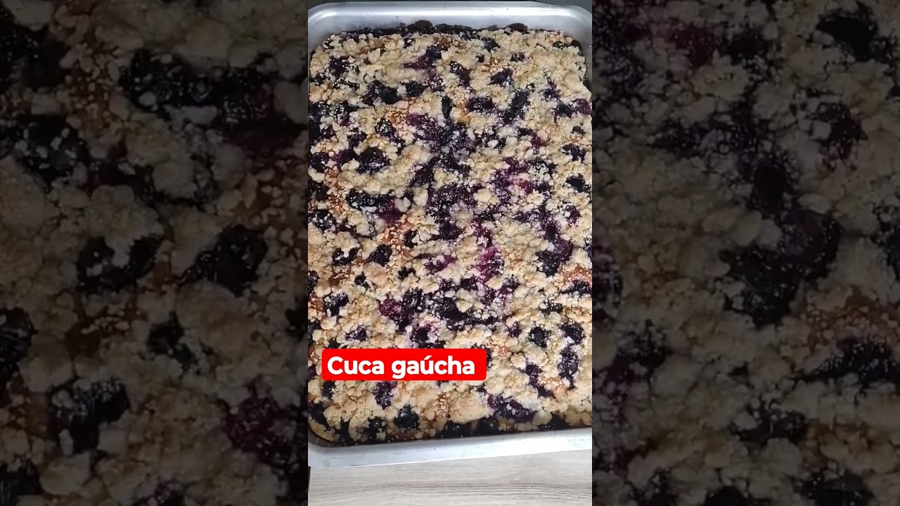 Cuca ga&uacute;cha de uva #receita #cuca
