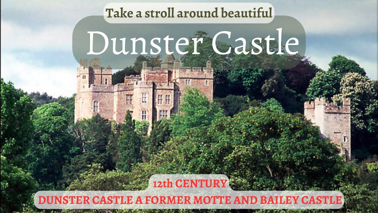 Walk in and around Dunster Castle in Somerset England, 12th Century first constructed.