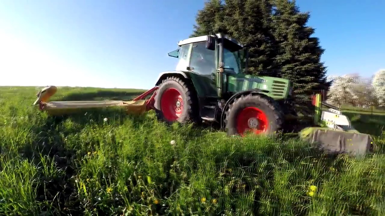 Fendt Farmer 309 C und Deutz Fahr Agrotron 100 im Einsatz