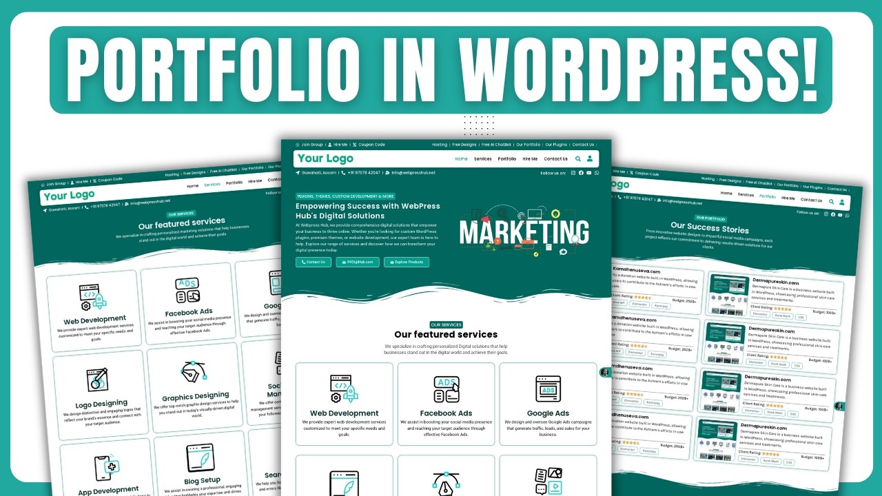 🚀How To Make A Portfolio Website In Wordpress