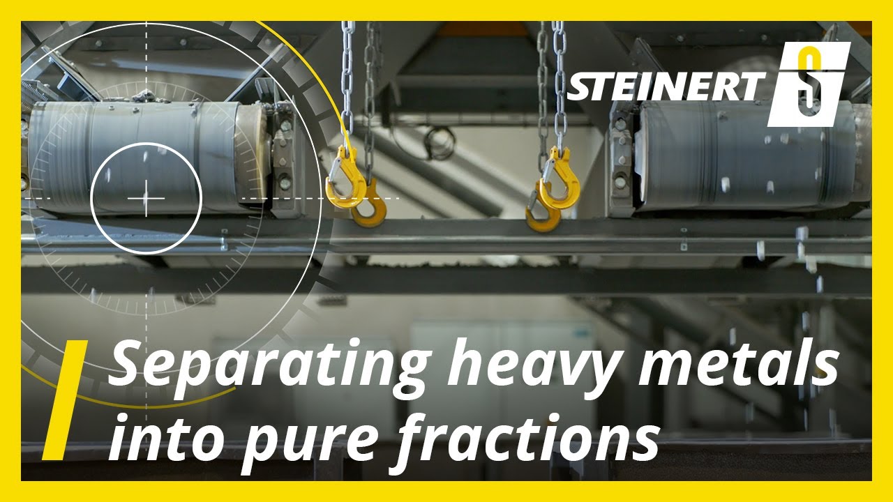 Separate heavy metals in pure fractions down to 5 mm