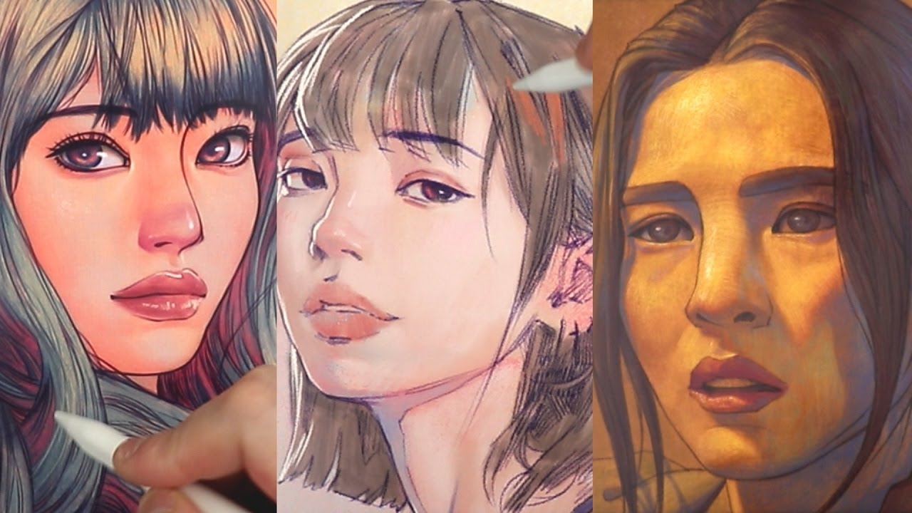 Satisfying iPad Drawings ASMR for Relaxing, Sleep (1 Hour, No Talking)