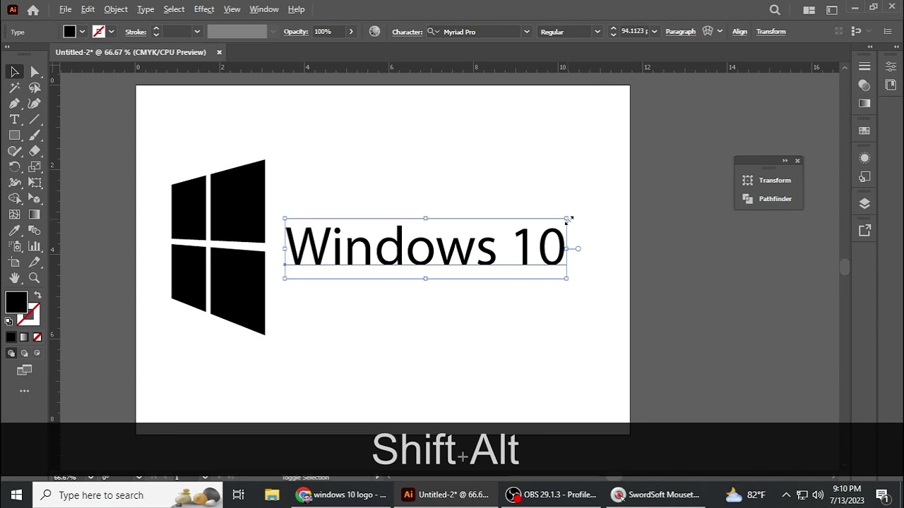 Windows 10 Logo design in adobe illustrator #windows10 #logodesign #tutorial #windows
