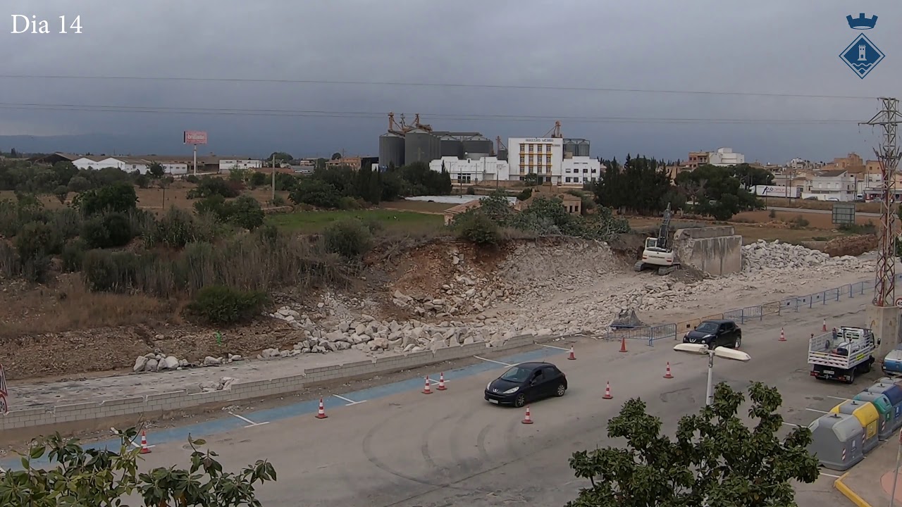 Time-Lapse Enderroc del Pont de la N 340 l'Aldea 4K