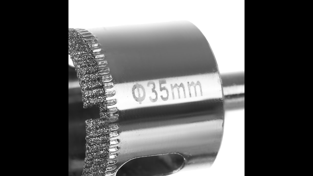 Zestaw Otwornic Diamentowych 6 8 10 16 20 28 35 45 50 68 mm Otwornice do Gresu Płytek Szkła Koronki