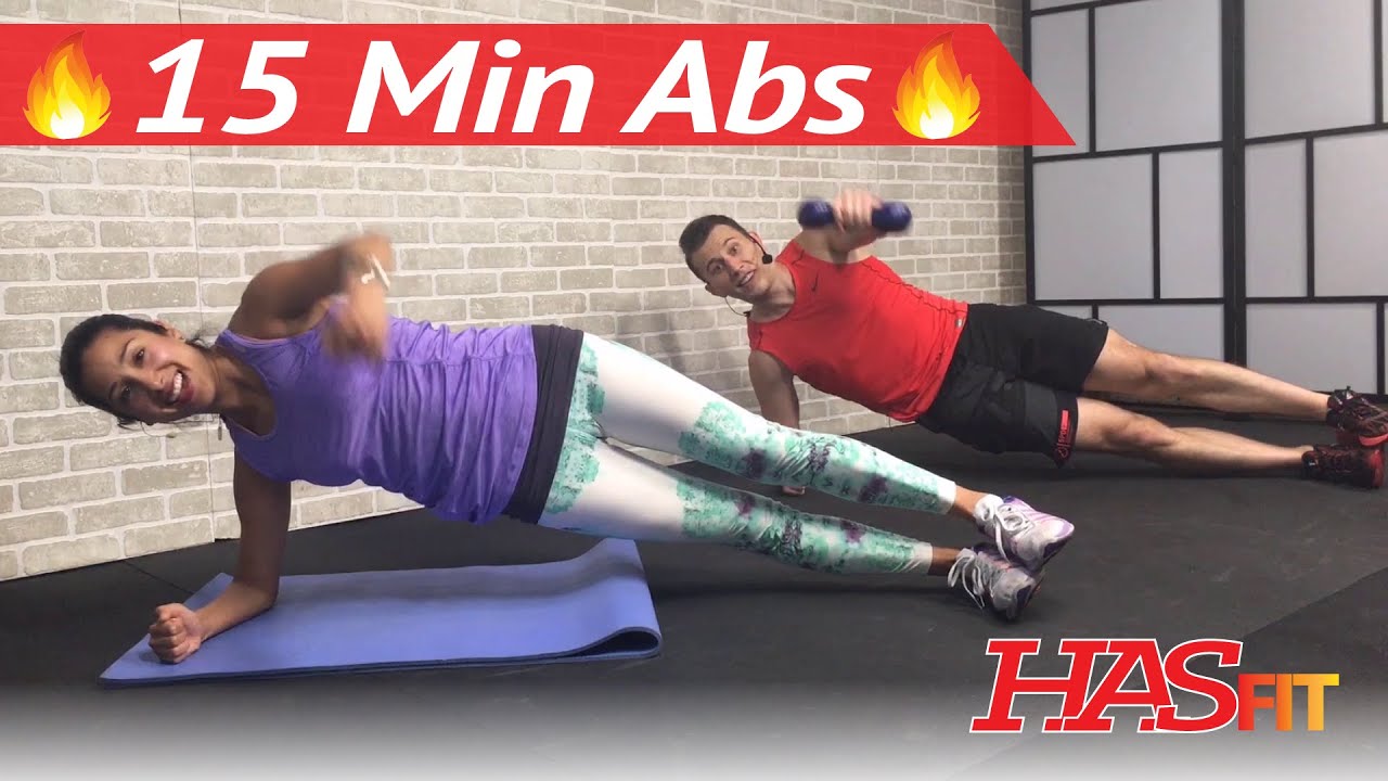 15 Minute Ab Workout - HIIT Abs Workout for Men & Women - 15 Min Abdominal Workout at Home