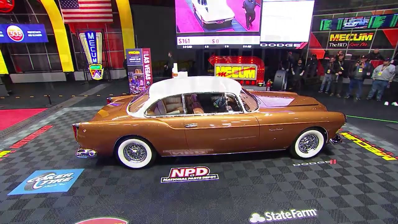 SOLD for $700,000 1955 Chrysler Ghia ST Special // Mecum Kissimmee 2023