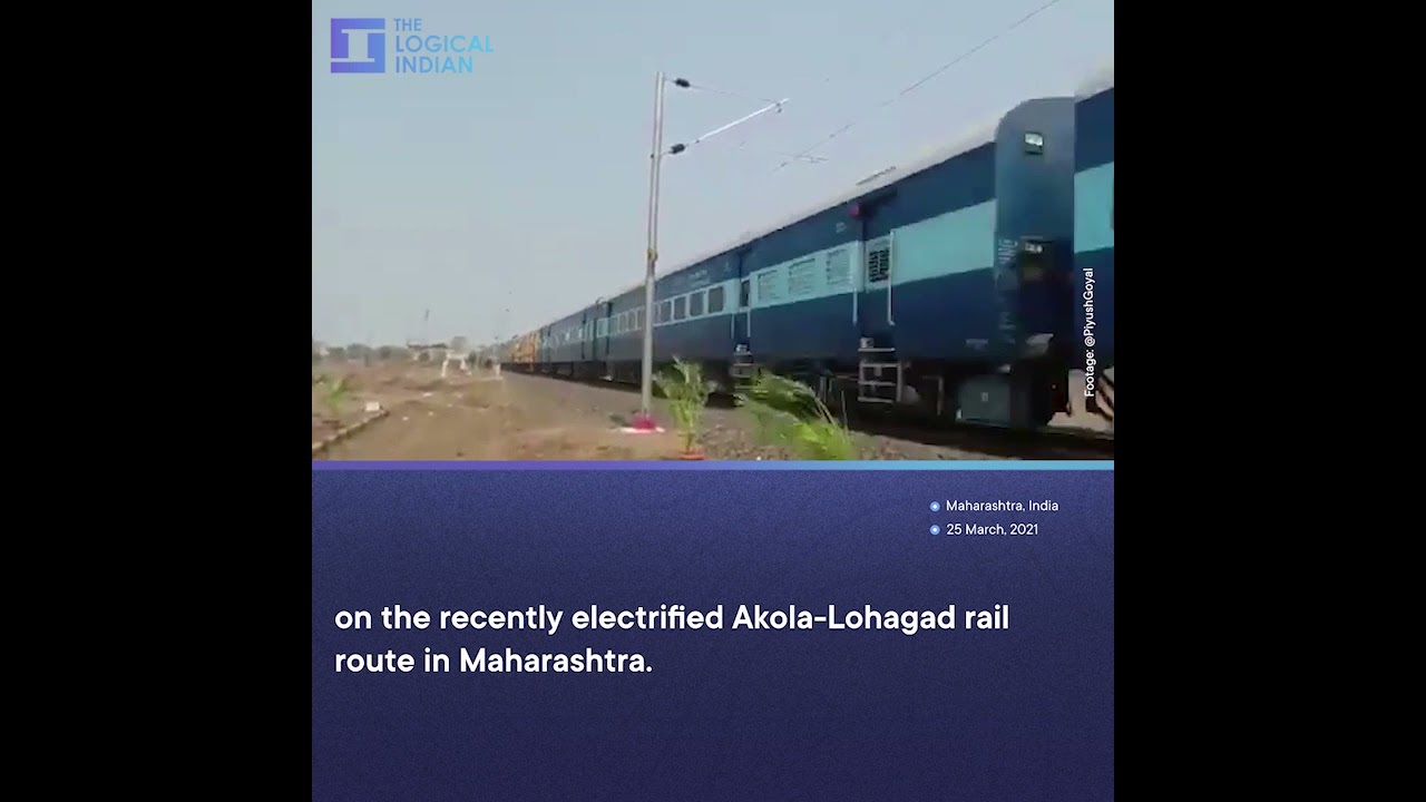 Watch: Electrification Of Akola-Lohagad Rail Route Complete; Train Runs At 100 Km/hr During Testing