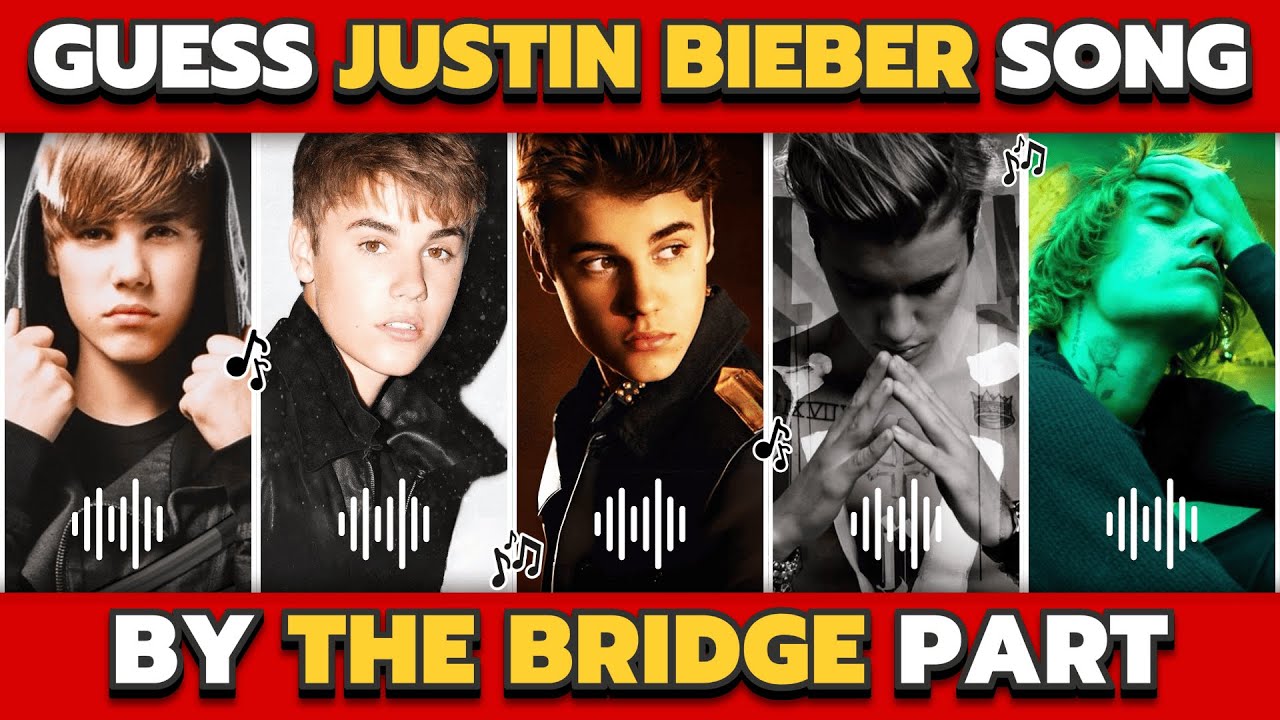 GUESS JUSTIN BIEBER SONG BY THE BRIDGE PART 🎶 | Are you real BELIEBERS?? 💜
