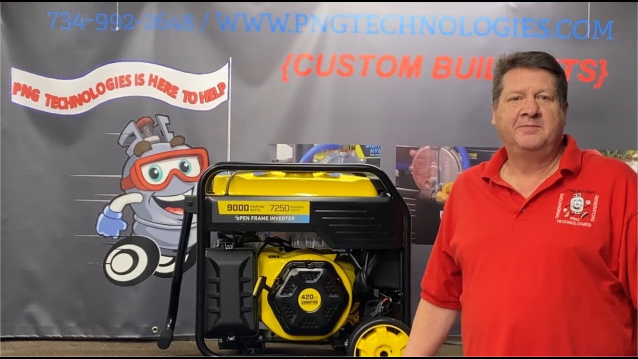 Champion 9000 watt Generator - Conversion video from gasoline to Propane & Natural Gas