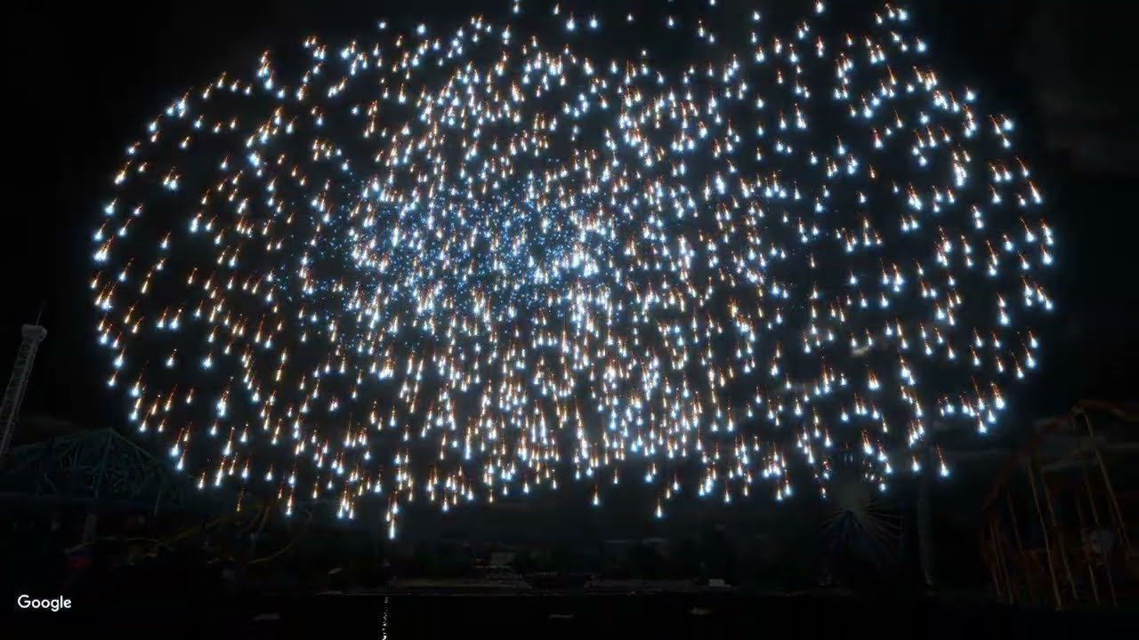 FWsim - Best of Montreal fireworks (La Ronde setup)